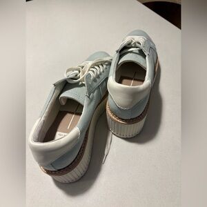 Dolce Vita Sky Blue Canvas Sneakers